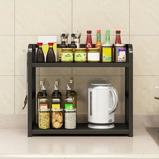 Metal Countertop Shelf - Space Saving Organizer for Coffee, Mugs & Condiments