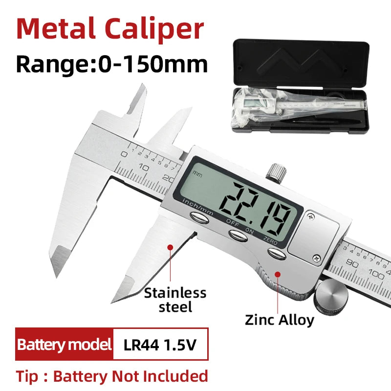 Digital Pachometer Metal Caliper Professional Vernier Caliber Measuring Tools