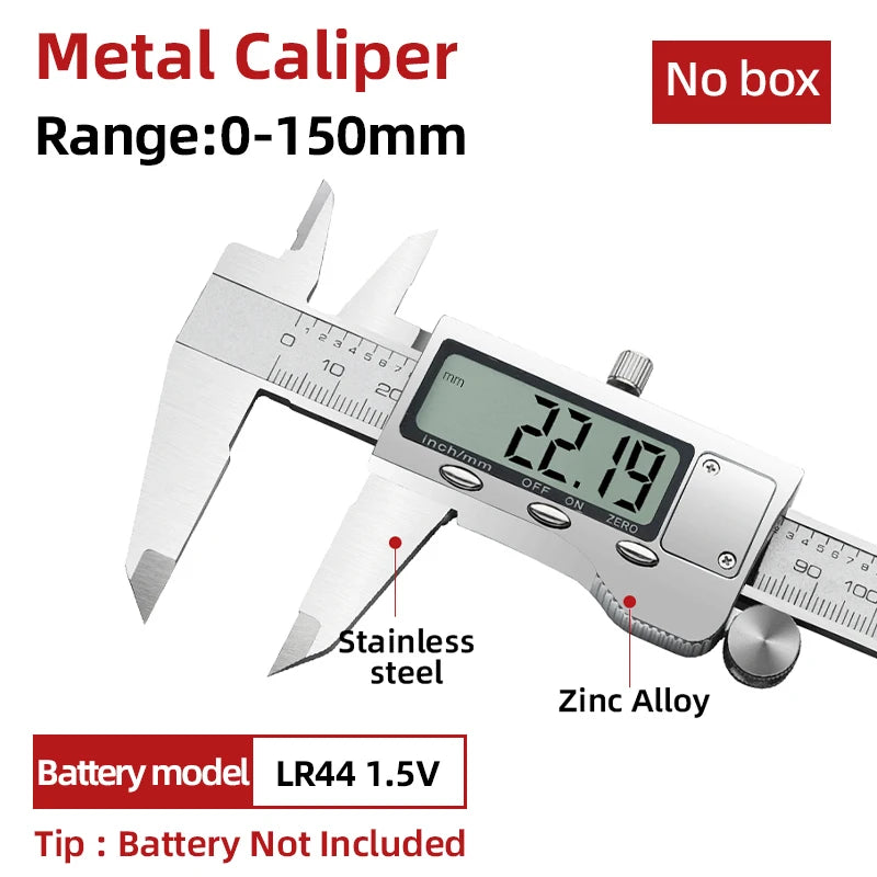 Digital Pachometer Metal Caliper Professional Vernier Caliber Measuring Tools