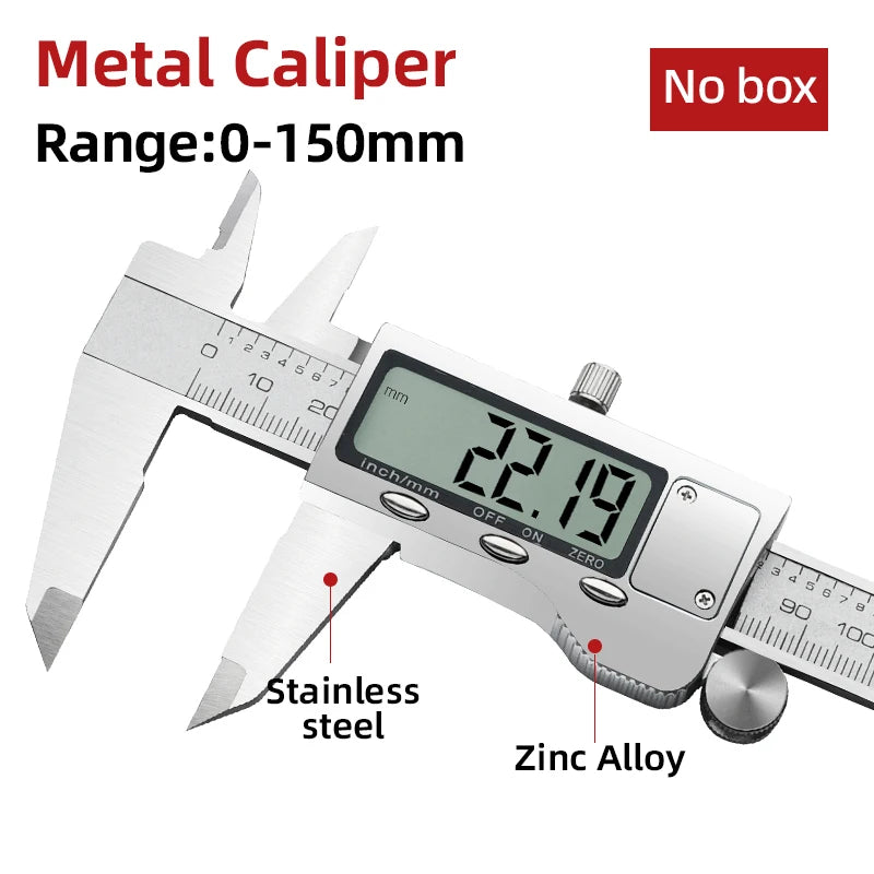 Digital Pachometer Metal Caliper Professional Vernier Caliber Measuring Tools