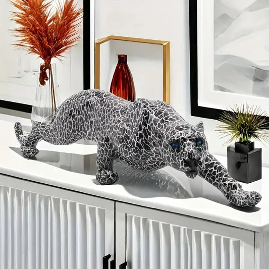 Resin Cheetah Fiugrine Modern Creative Leopard Decorative