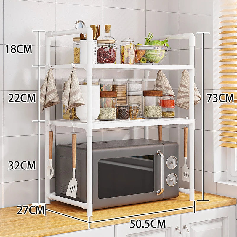 Multi-Layer Simple Countertop Tidying Shelves Kitchen Accessories