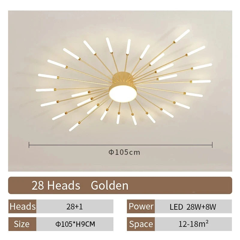 LED Ceiling Lamp Modern Living Room Light Home Decor
