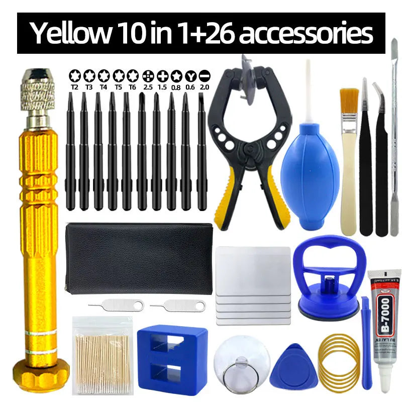 Mobile phone repair tool,screwdriver, tablet battery disassembly, screen opening, dust cleaning