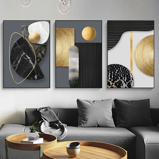 Modern Abstract Geometric Canvas Painting Printing Poster Wall Decoration
