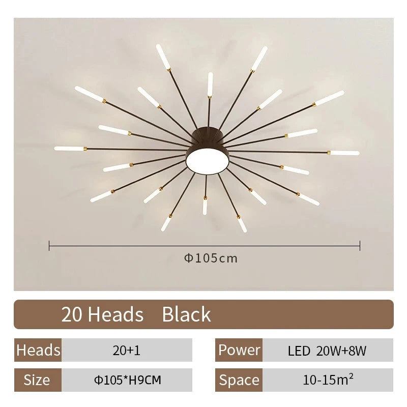 LED Ceiling Lamp Modern Living Room Light Home Decor