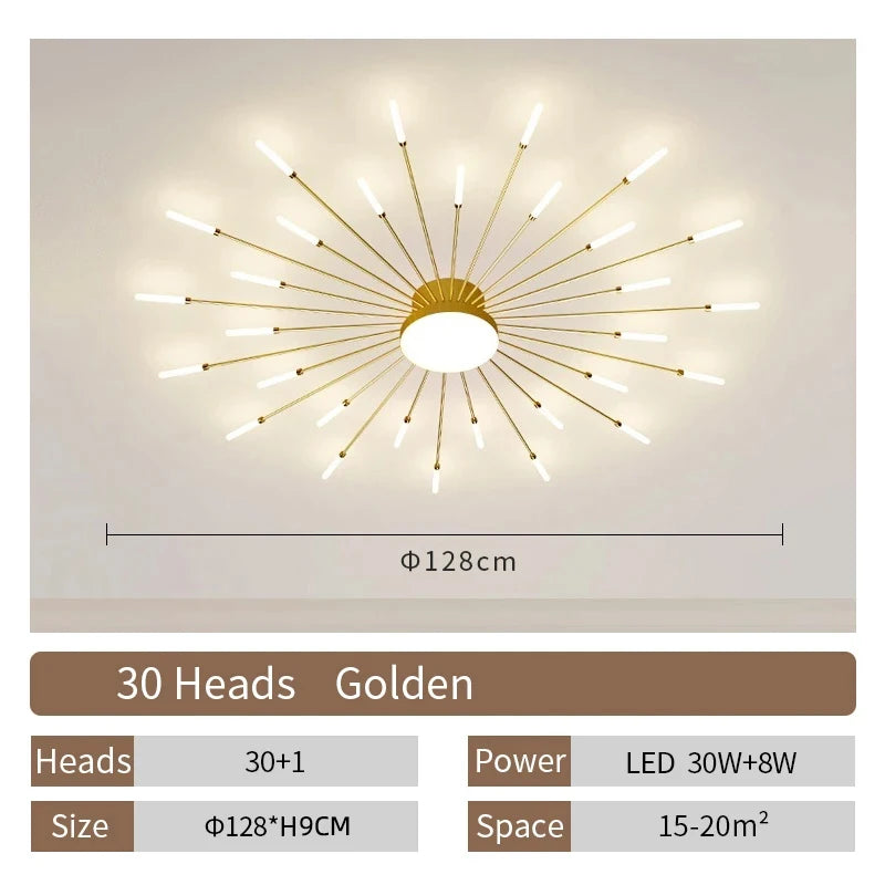 LED Ceiling Lamp Modern Living Room Light Home Decor