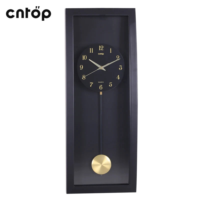 Large Black Wall Clock Vintage Pendulum Clock Wall Living Room