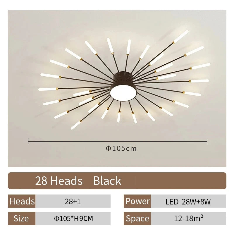 LED Ceiling Lamp Modern Living Room Light Home Decor