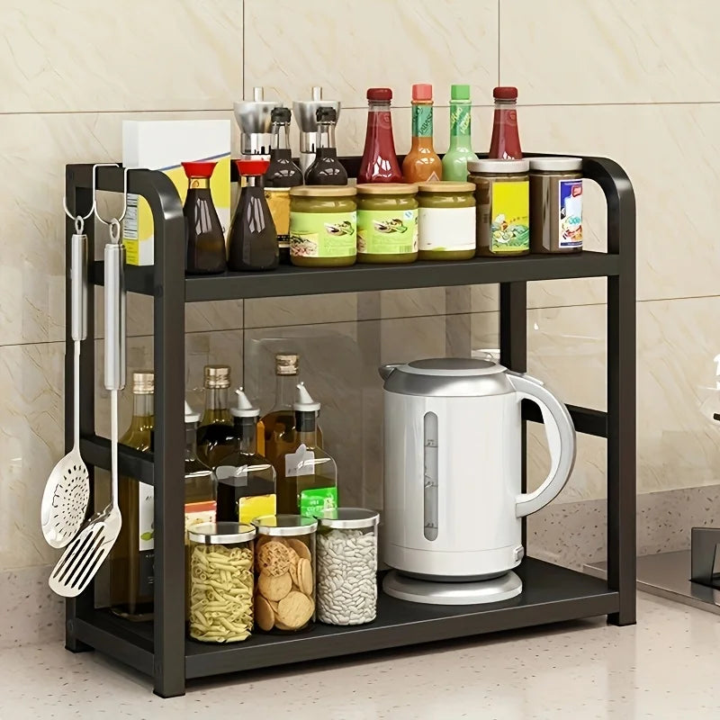 Metal Countertop Shelf - Space Saving Organizer for Coffee, Mugs & Condiments