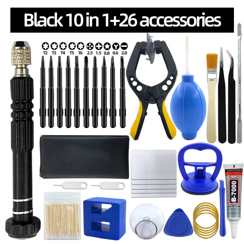 Mobile phone repair tool,screwdriver, tablet battery disassembly, screen opening, dust cleaning