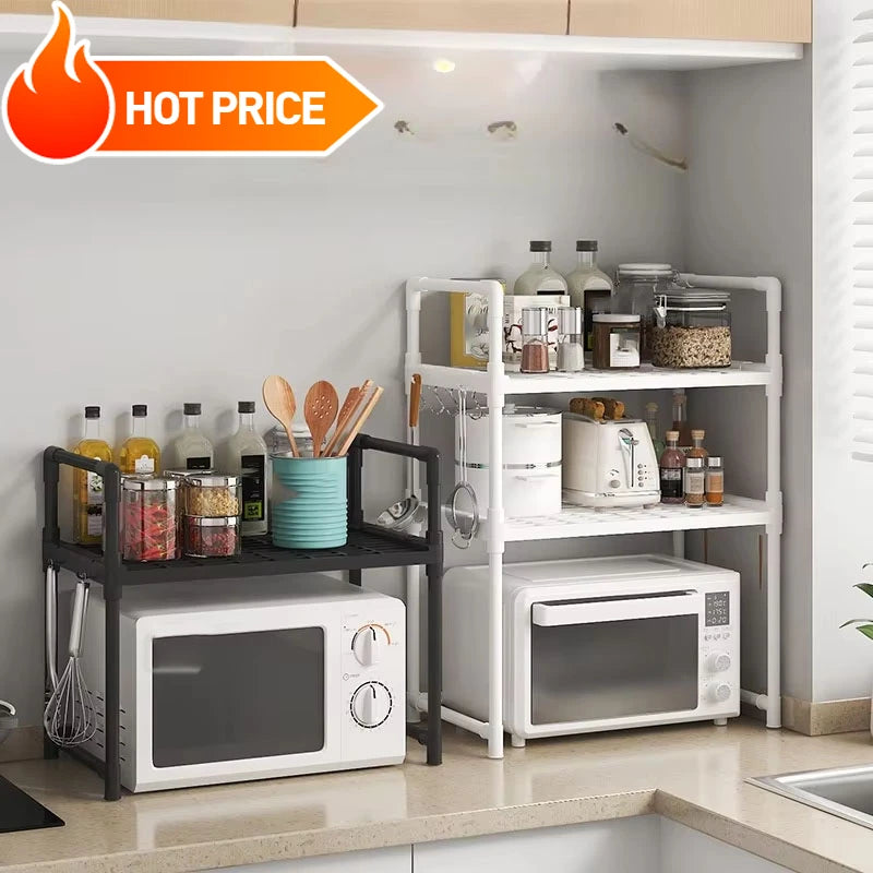 Multi-Layer Simple Countertop Tidying Shelves Kitchen Accessories