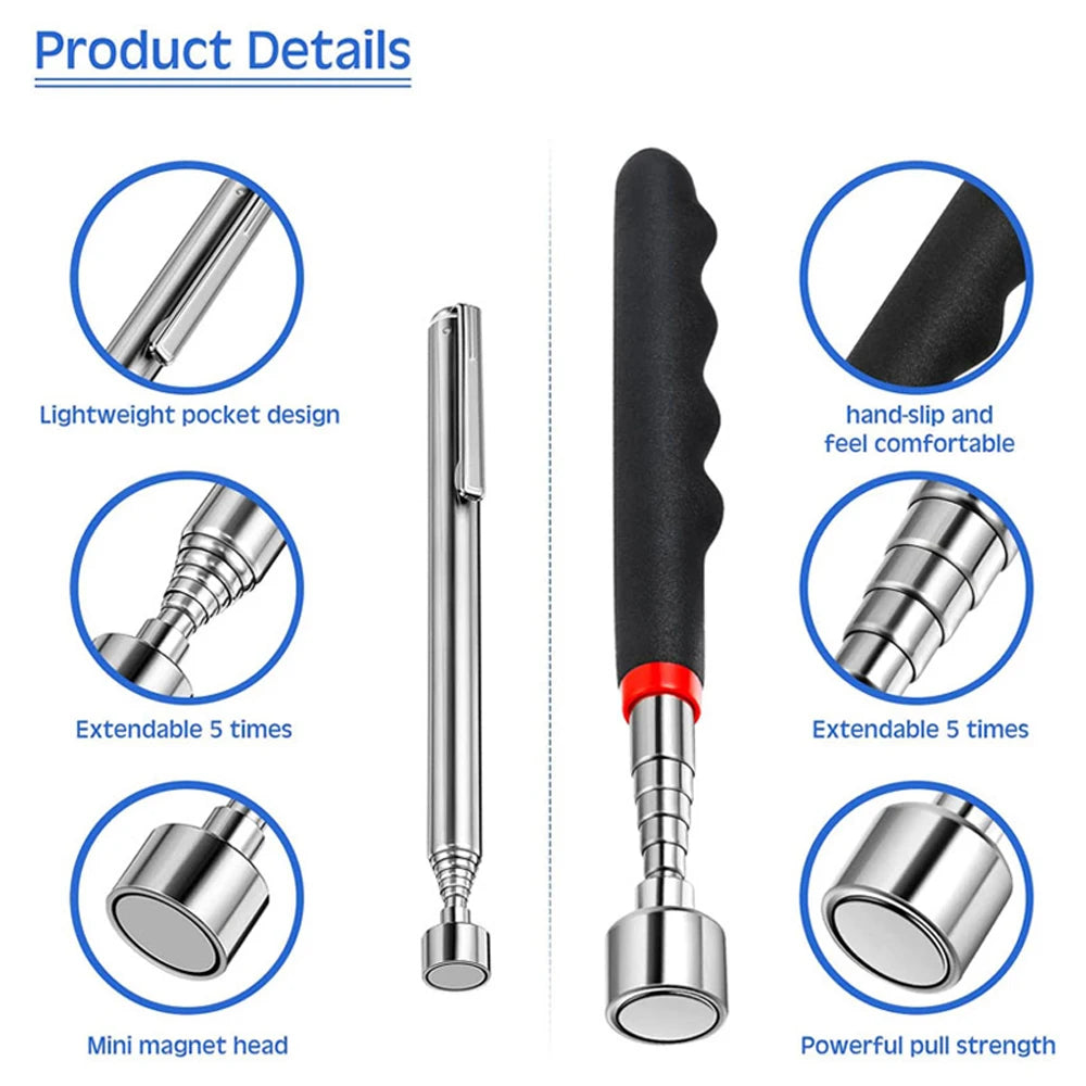 Magnetic Picker Mini Portable Telescopic Magnetic Magnet Pen For Picking Up Screws Nut Bolt