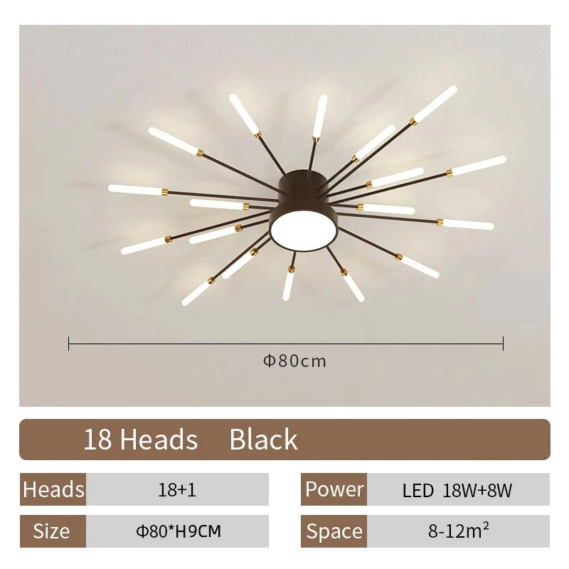 LED Ceiling Lamp Modern Living Room Light Home Decor