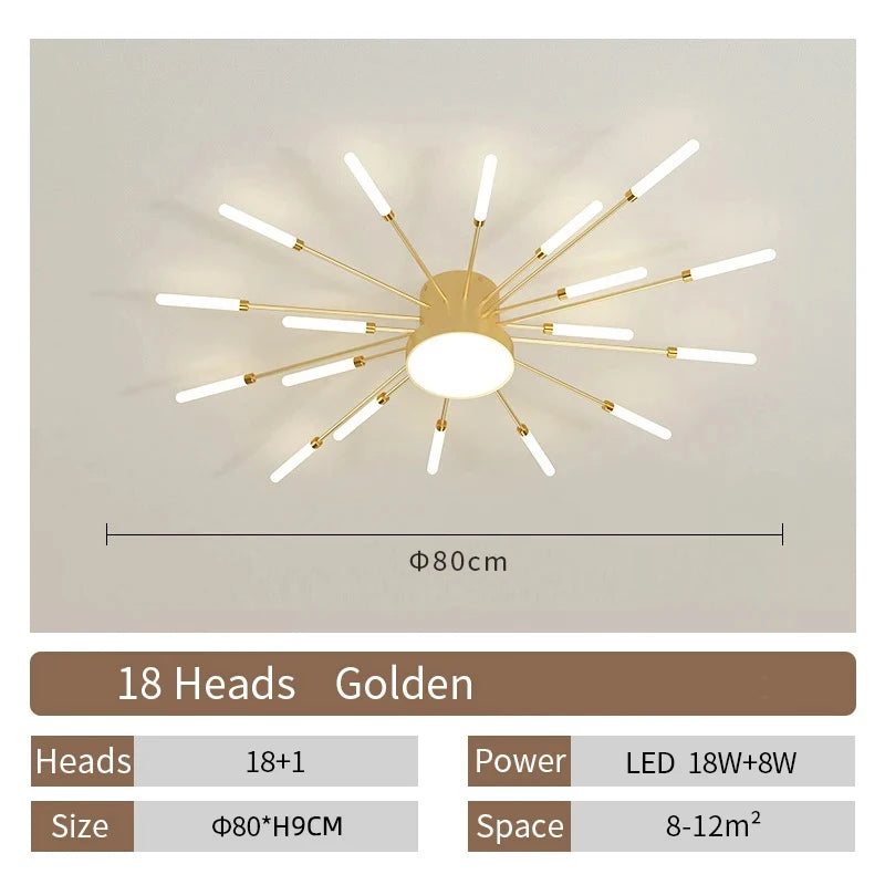 LED Ceiling Lamp Modern Living Room Light Home Decor