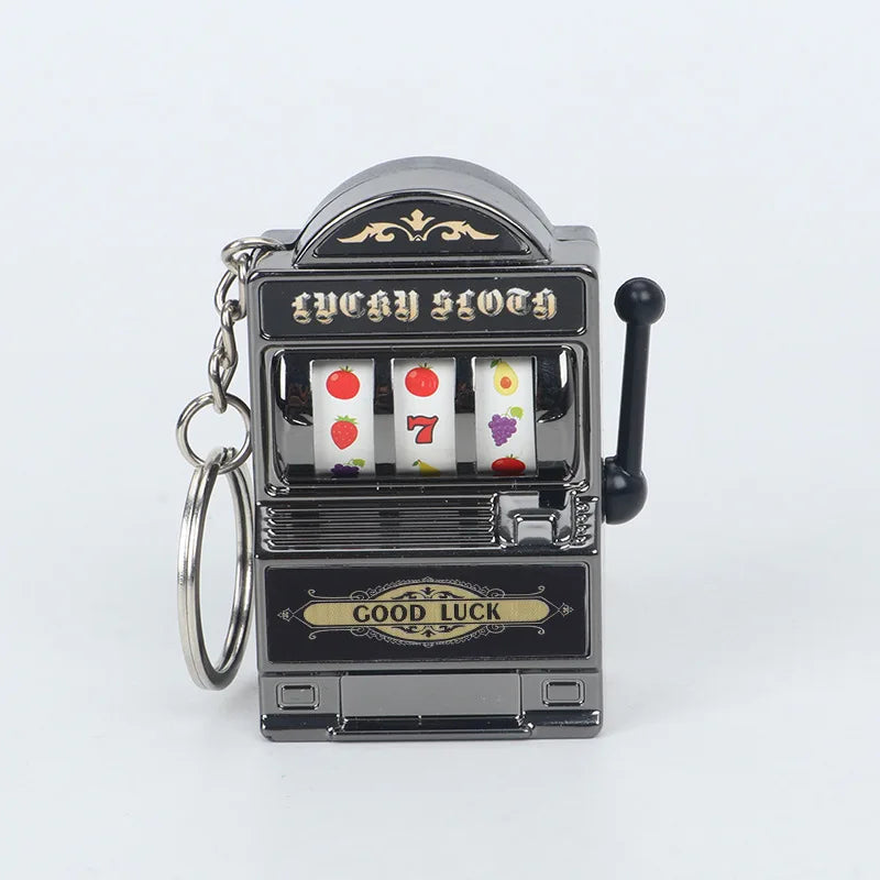 Fruit Slot Machine Keychain Dollhouse Lucky Charm Jackpot