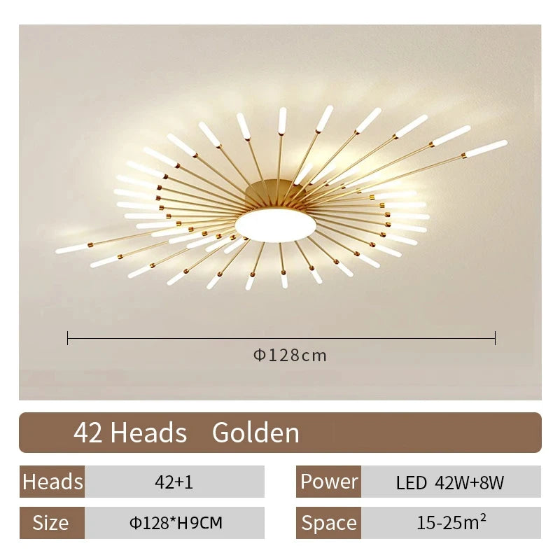 LED Ceiling Lamp Modern Living Room Light Home Decor