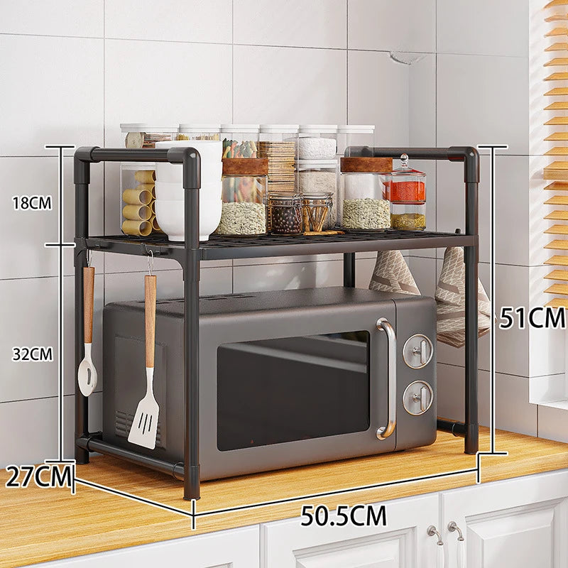 Multi-Layer Simple Countertop Tidying Shelves Kitchen Accessories