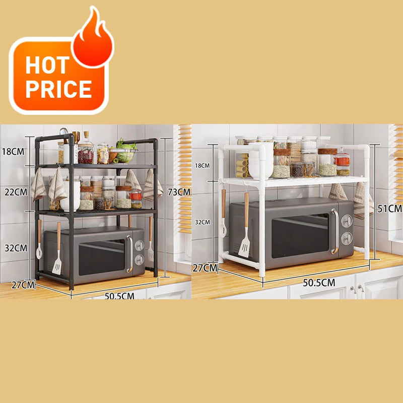 Multi-Layer Simple Countertop Tidying Shelves Kitchen Accessories