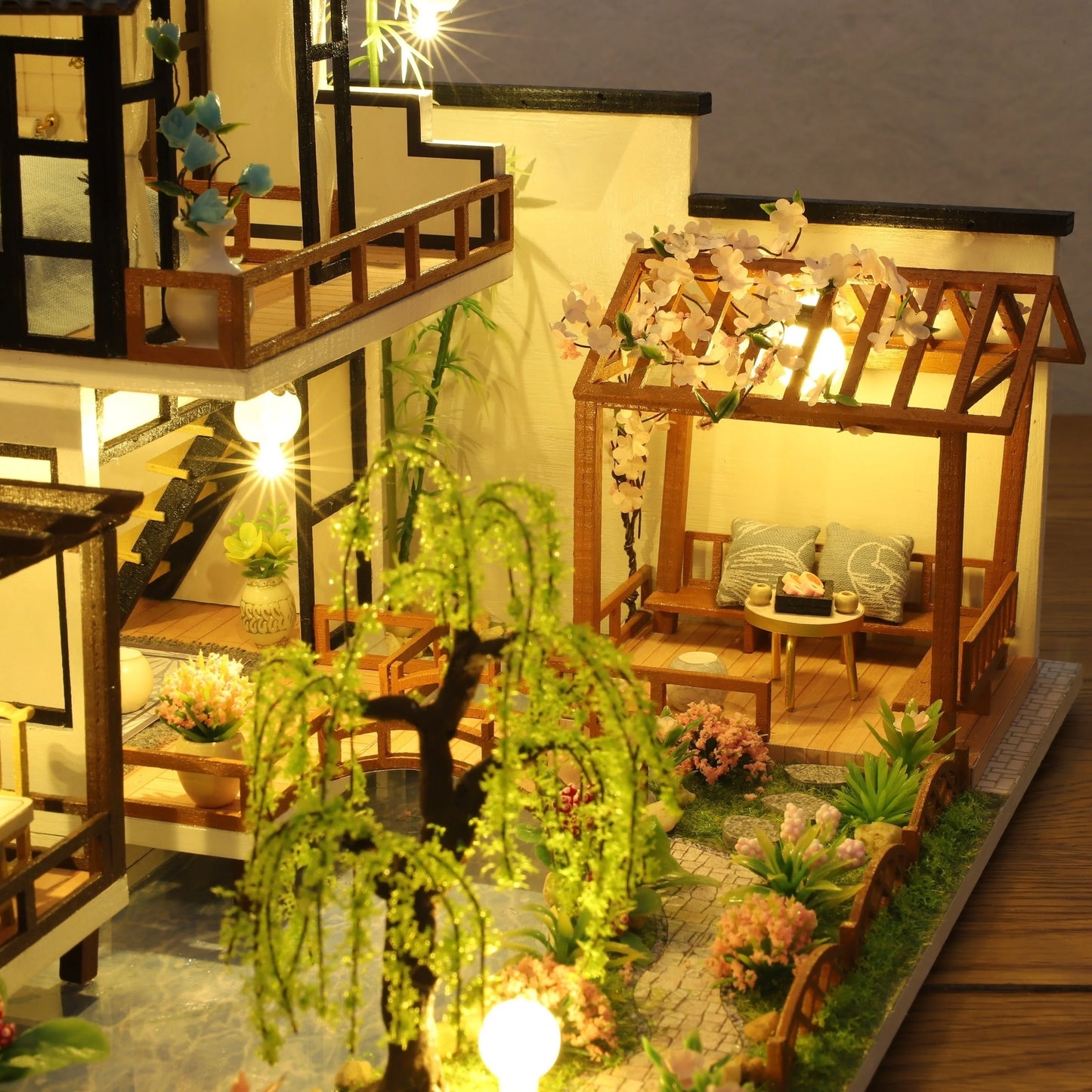 Diy Wooden Doll House Assembly Model Kit, 3d Puzzle