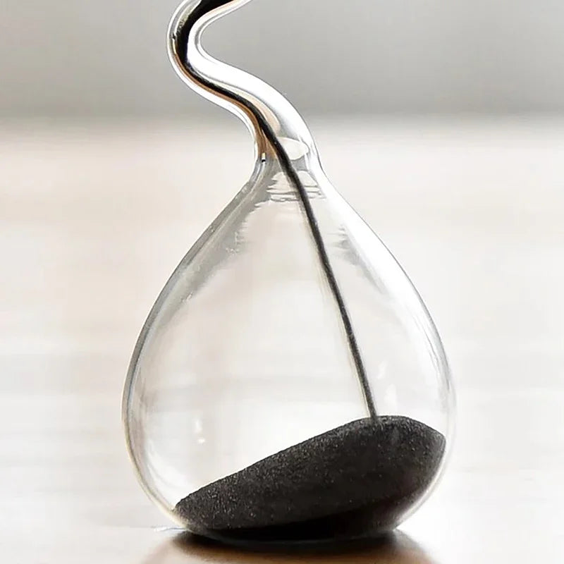 Curve Design Black Hourglass Modern Style Home Decor Accessories