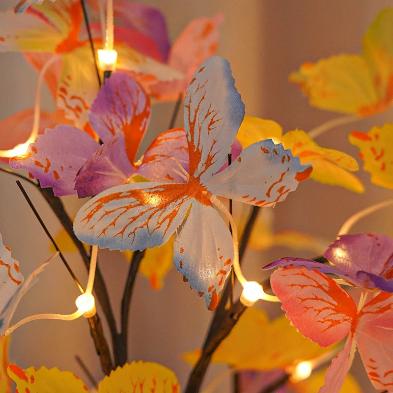 Tabletop Bonsai Tree Lights, Butterfly Tree Lamp, DIY Decorative LED Night Light